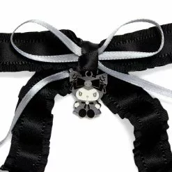 Japan Original Bags+ Kuromi Ribbon Hair Clip (Midnight MeloKuro)