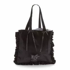 Japan Original Kuromi Velvet Tote Bag (Midnight MeloKuro)