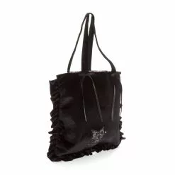 Japan Original Kuromi Velvet Tote Bag (Midnight MeloKuro)