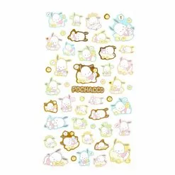 Sanrio Original New Pochacco Gold Accent Decorative Sticker