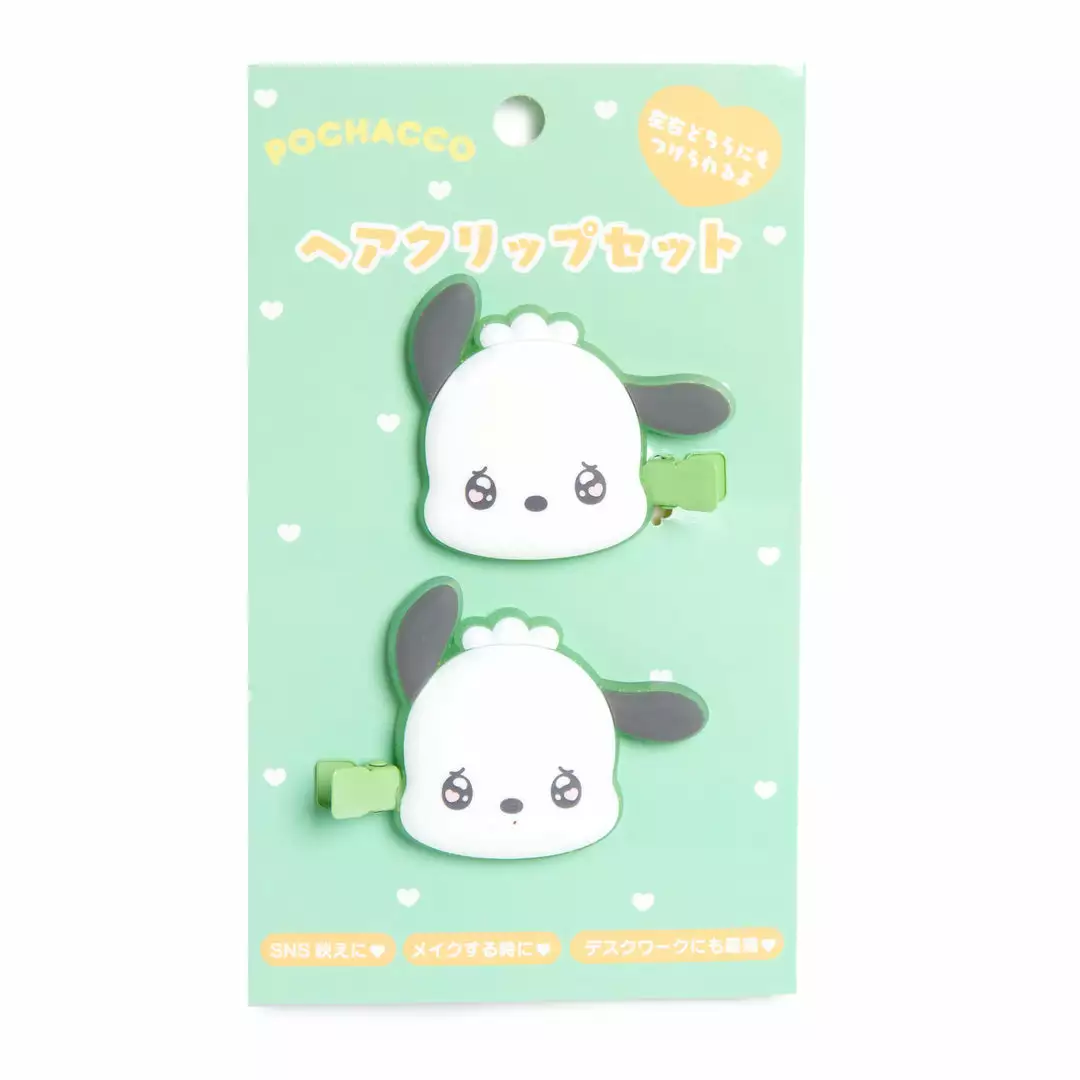 Japan Original Pochacco Hair Clips (Emo Kyun Series) New