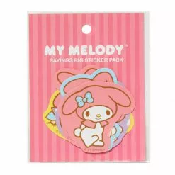 HUNET USA My Melody Sayings Big Sticker Pack