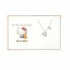 Global License Hello Kitty Silver Embossed Charm Necklace