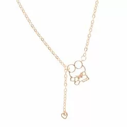 Global License Bags+ Keroppi Gold Outline Necklace