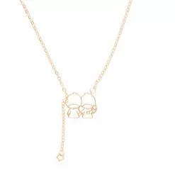 Global License LittleTwinStars Gold Outline Necklace Bags+