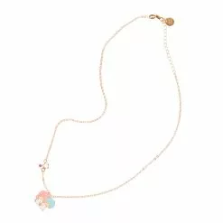 Global License Characters LittleTwinStars Gold Enamel Charm Necklace