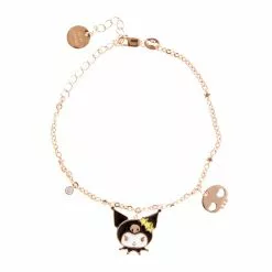 Global License Kuromi Gold Enamel Charm Bracelet