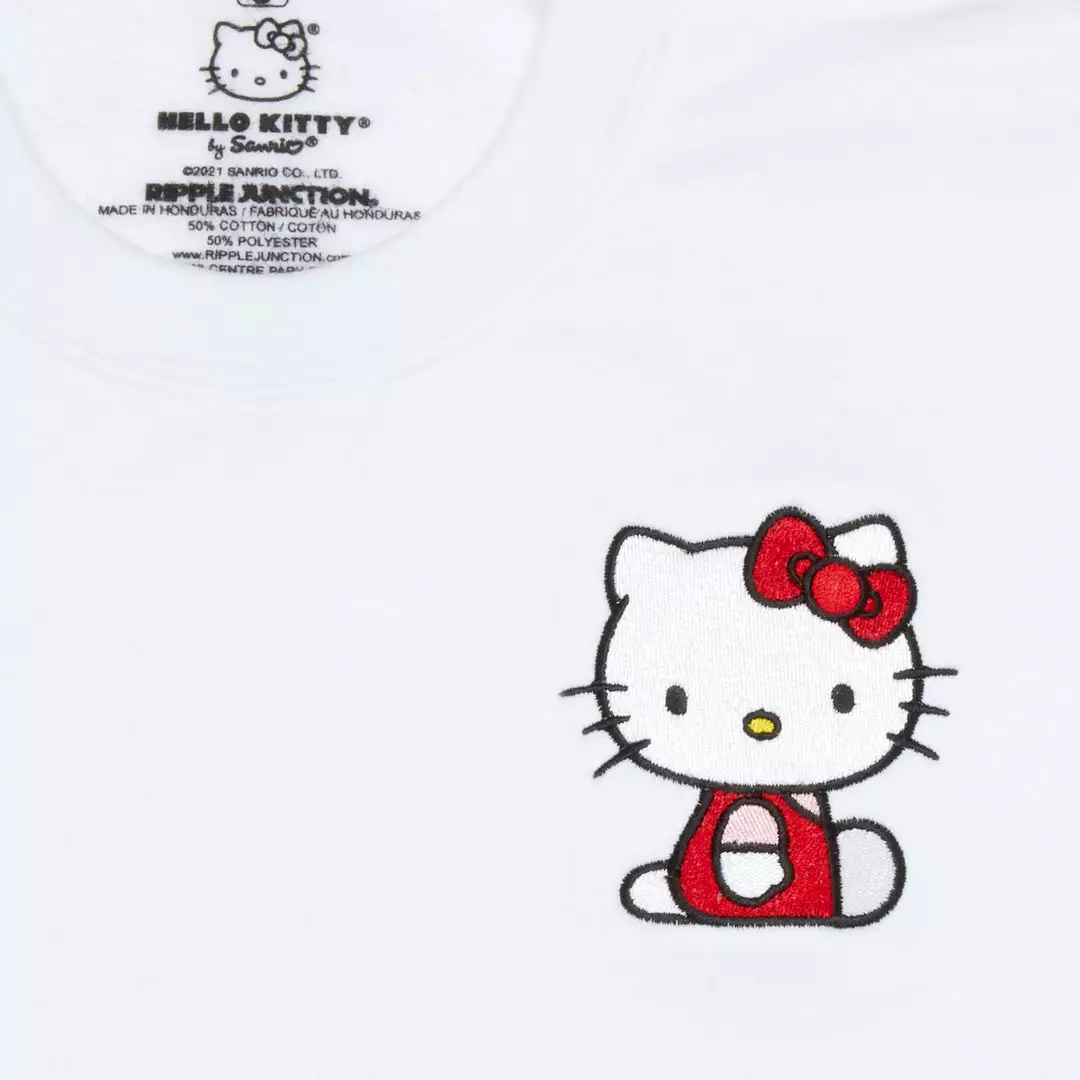 RIPPLE JUNCTION Characters Hello Kitty Sanrio Original Embroidered Crewneck