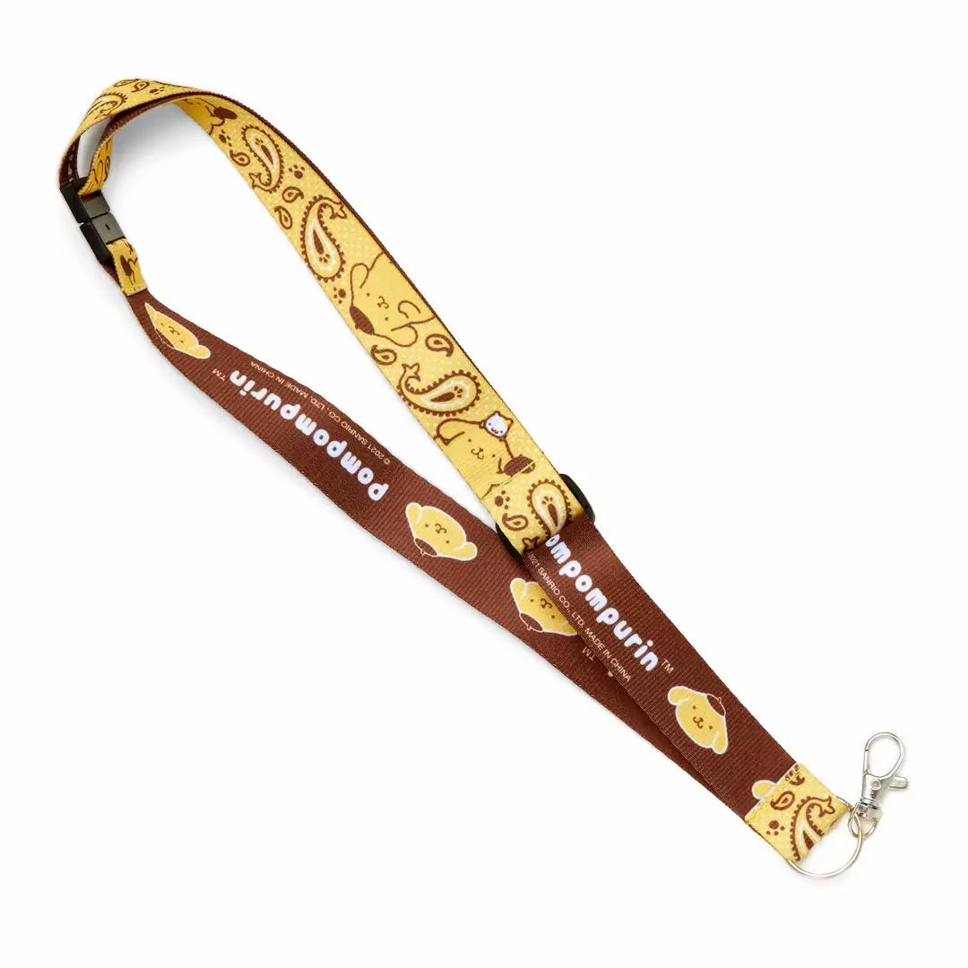 HUNET USA Characters Pompompurin Paisley Lanyard