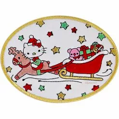 Bags+ Hello Kitty X Stoney Clover Lane Holiday Santa Sleigh Patch