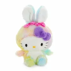 NAKAJIMA CORPORATION Hello Kitty Easter Bunny 6" Plush (Rainbow Splash)