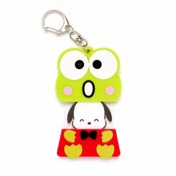 Japan Original Hapidanbui Pochacco Keychain (Keroppi's Birthday Series) Bags+