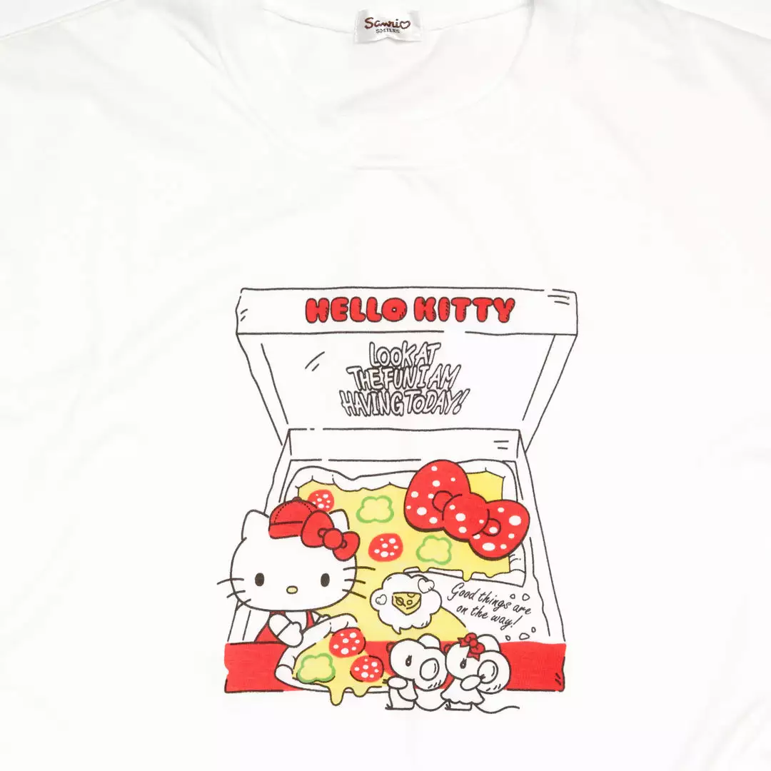 Japan Original Hello Kitty Pizza Delivery Tee