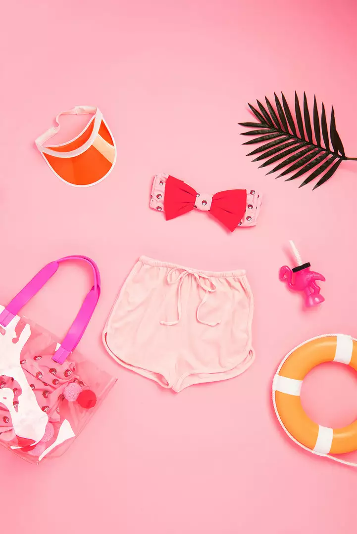 Lolli Swim X Hello Kitty Timeless Top: Pink Characters
