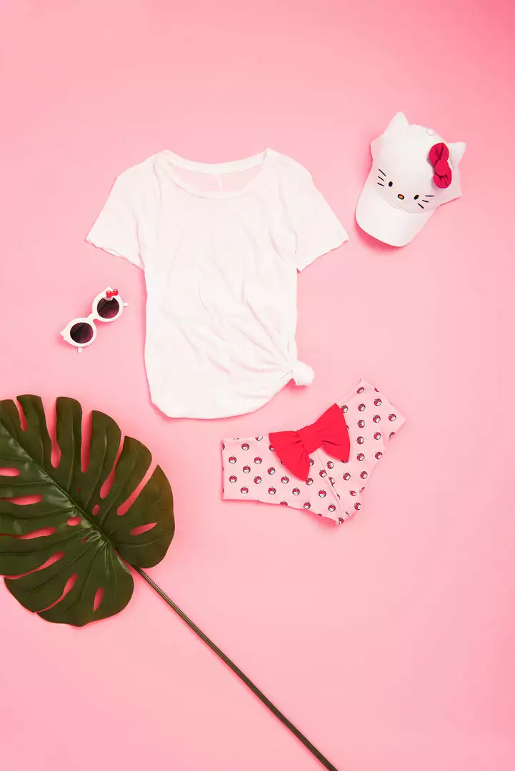 Lolli Swim X Hello Kitty Classic Bottom: Pink Characters