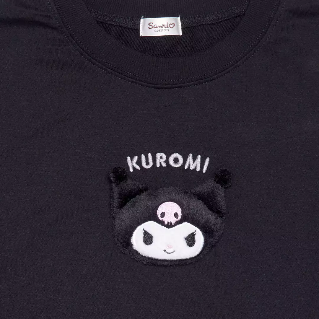 Japan Original Kuromi Applique Sweatshirt Characters