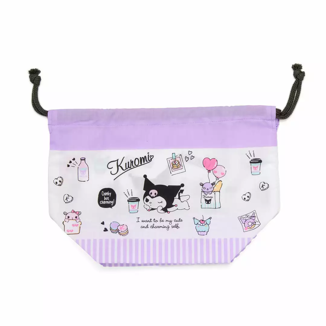 Japan Original Kuromi Drawstring Lunch Bag (Sweets Series)