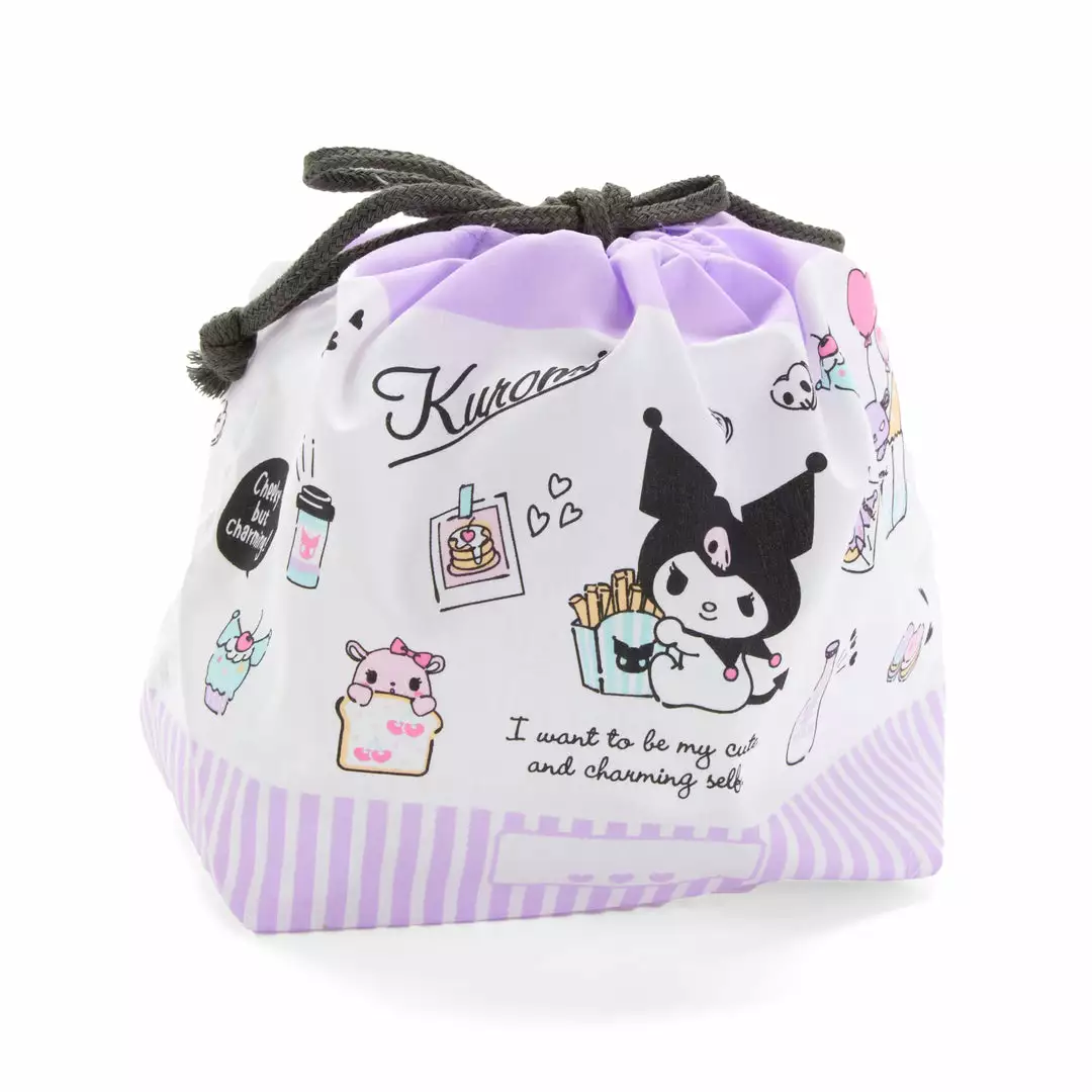 Japan Original Kuromi Drawstring Lunch Bag (Sweets Series)