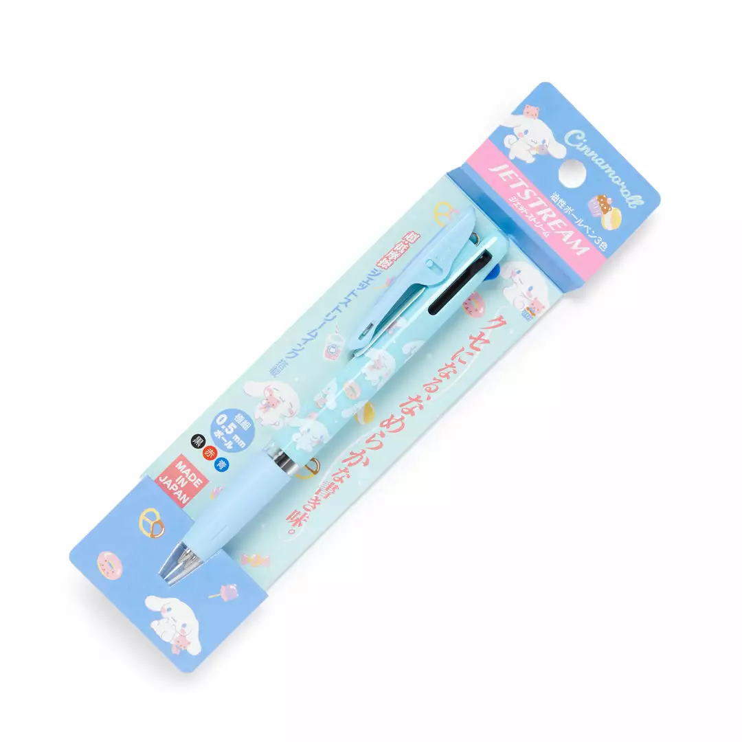 Japan Original Cinnamoroll Jetstream 3-Color Ballpoint Pen New