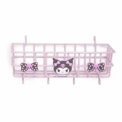 Japan Original Kuromi OSHI Grid System Storage Basket Home