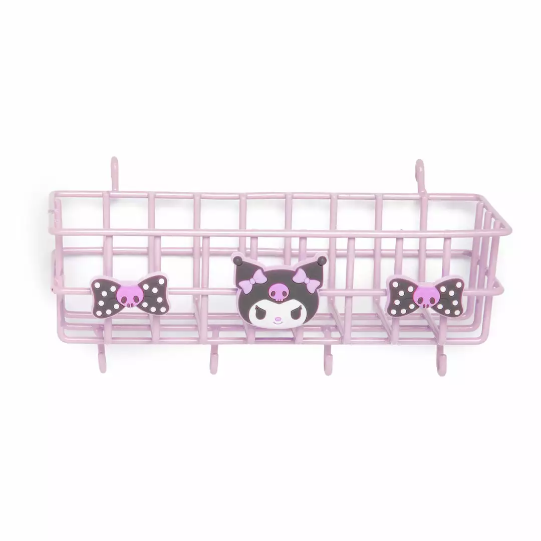 Japan Original Kuromi OSHI Grid System Storage Basket Home