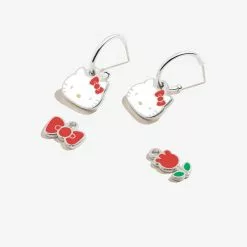 Alex And Ani Characters Hello Kitty X Alex & Ani Huggie Hoop Earrings (Silver)