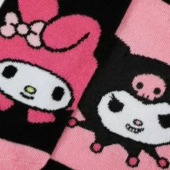 BIOWORLD My Melody & Kuromi X Dumbgood Mismatched Socks Characters