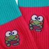 BIOWORLD Keroppi X Dumbgood Embroidered Socks