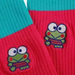 BIOWORLD Keroppi X Dumbgood Embroidered Socks