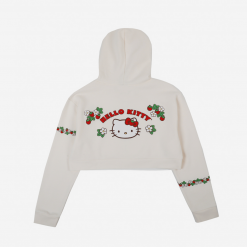 BIOWORLD Characters Hello Kitty X Dumbgood Strawberry Crop Hoodie