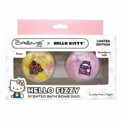 Characters Hello Kitty X The Crème Shop Bath Bomb Duo (Rose & Strawberry Milk)
