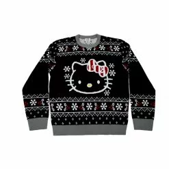 RIPPLE JUNCTION Characters Hello Kitty Snowflakes Ugly Holiday Sweater