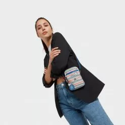 Kipling Retail, LLC Hello Kitty X Kipling Classic Stripes Tally Sling Bag