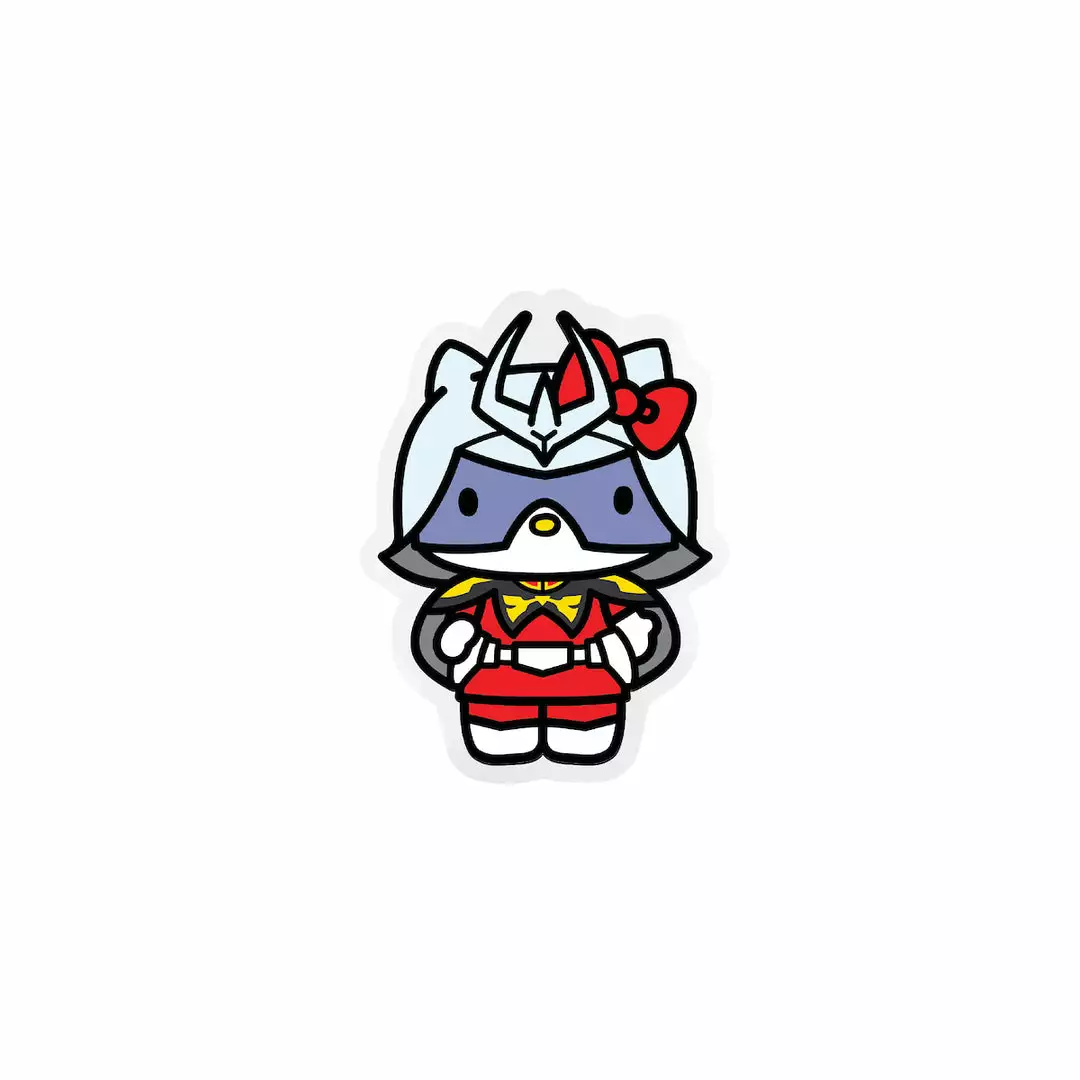 BIOWORLD Hello Kitty X Gundam Char Aznable Sticker