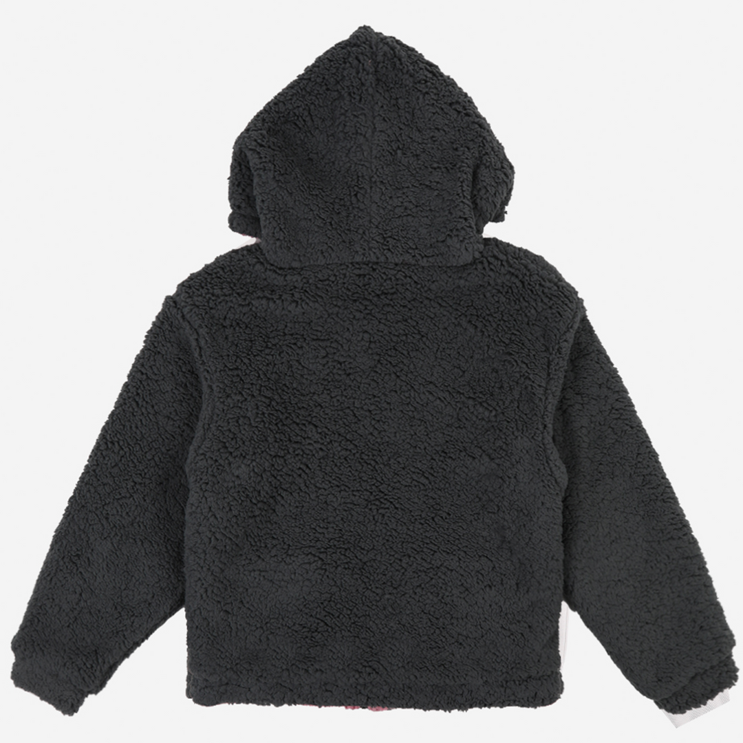 BIOWORLD Kuromi & My Melody X Dumbgood Reversible Sherpa Zip Hoodie