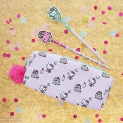 Blueprint Collections New Hello Kitty X Pusheen Pom-Pom Pencil Case