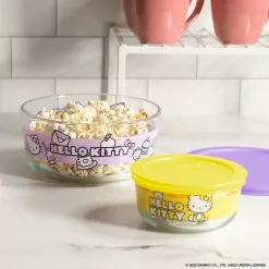 Instant Brands Characters Hello Kitty X Pyrex Glass Storage Containers (Set Of 3)