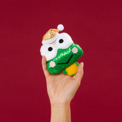 HUNET USA Holiday 2021 Sequin Keroppi Ornament Home