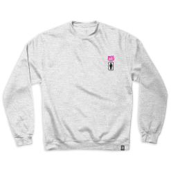 Girl Skateboards Hello Kitty X GIRL Tokyo Speed #1 Sweatshirt (Silver Ash) Characters