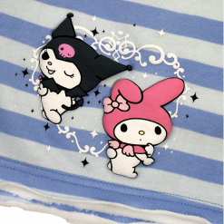 BIOWORLD Characters Kuromi & My Melody X Dumbgood Striped Shorts