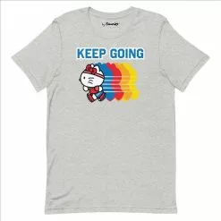 Printful Hello Kitty Keep Going T-Shirt (Athletic Heather) Characters